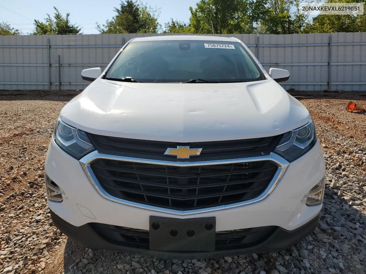 2020 Chevrolet Equinox Lt VIN: 2GNAXKEVXL6219051 Lot: 75075724