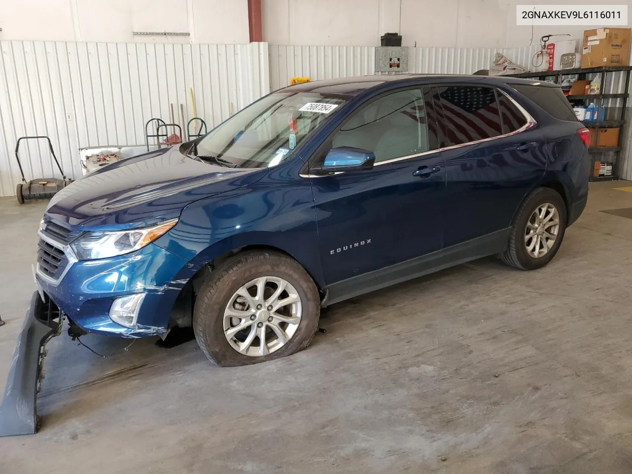 2020 Chevrolet Equinox Lt VIN: 2GNAXKEV9L6116011 Lot: 75087854