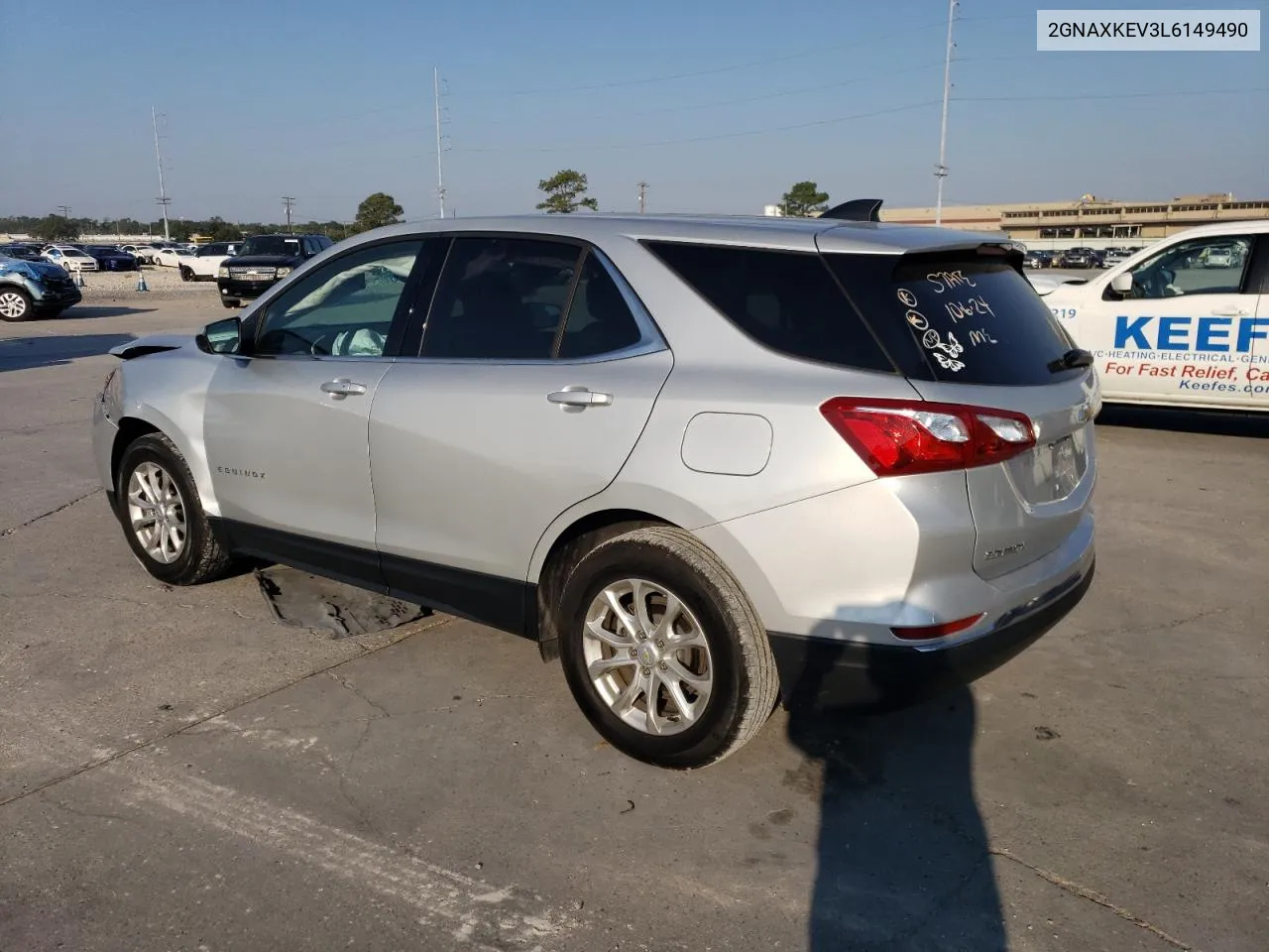 2020 Chevrolet Equinox Lt VIN: 2GNAXKEV3L6149490 Lot: 75138784