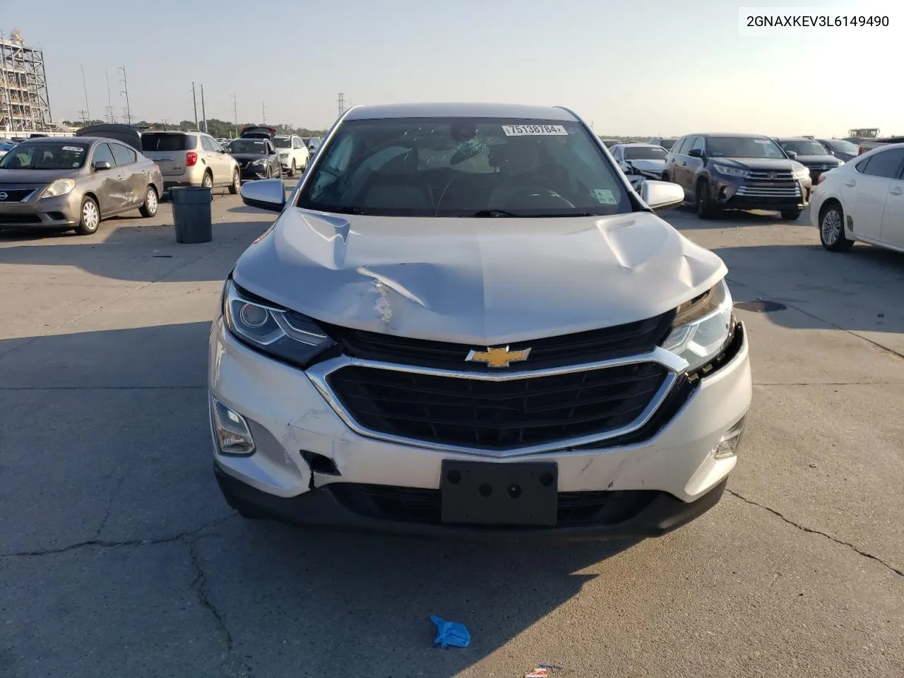 2020 Chevrolet Equinox Lt VIN: 2GNAXKEV3L6149490 Lot: 75138784