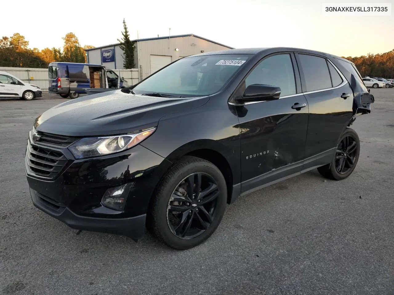 2020 Chevrolet Equinox Lt VIN: 3GNAXKEV5LL317335 Lot: 75275104