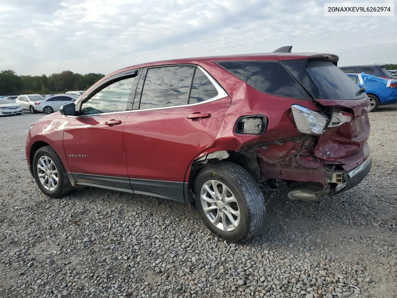 2020 Chevrolet Equinox Lt VIN: 2GNAXKEV9L6262974 Lot: 75284214