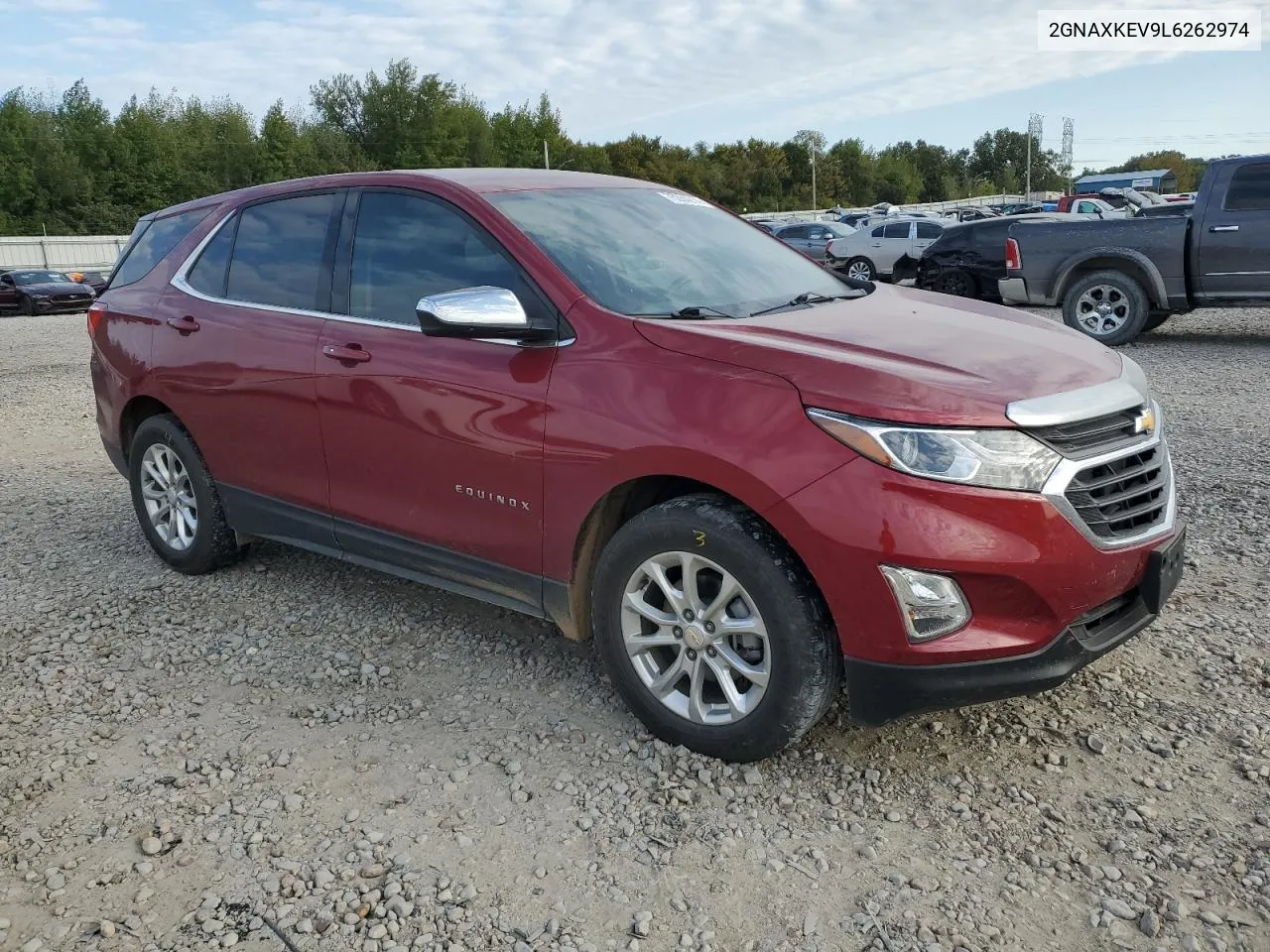 2020 Chevrolet Equinox Lt VIN: 2GNAXKEV9L6262974 Lot: 75284214