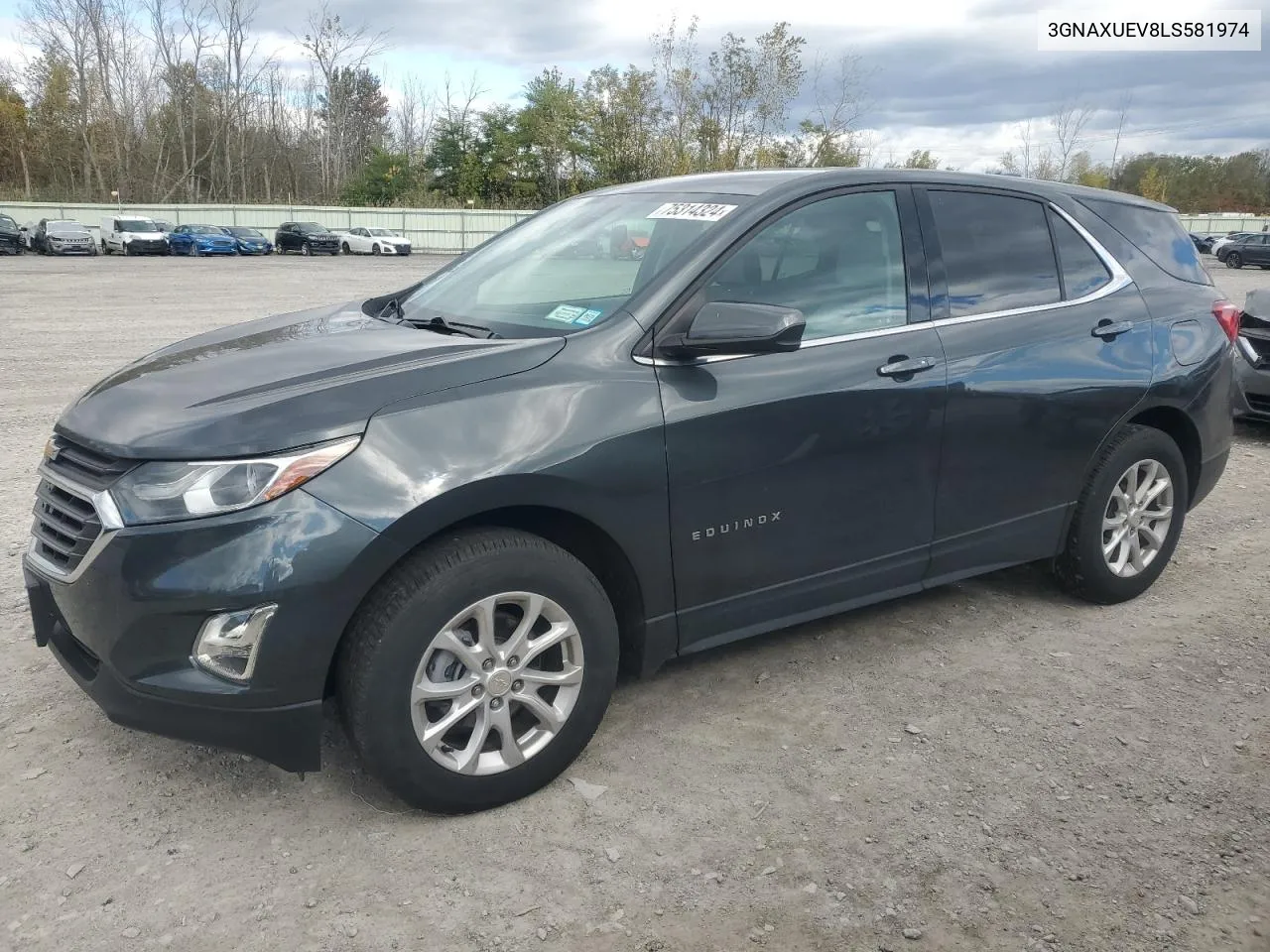 2020 Chevrolet Equinox Lt VIN: 3GNAXUEV8LS581974 Lot: 75314324