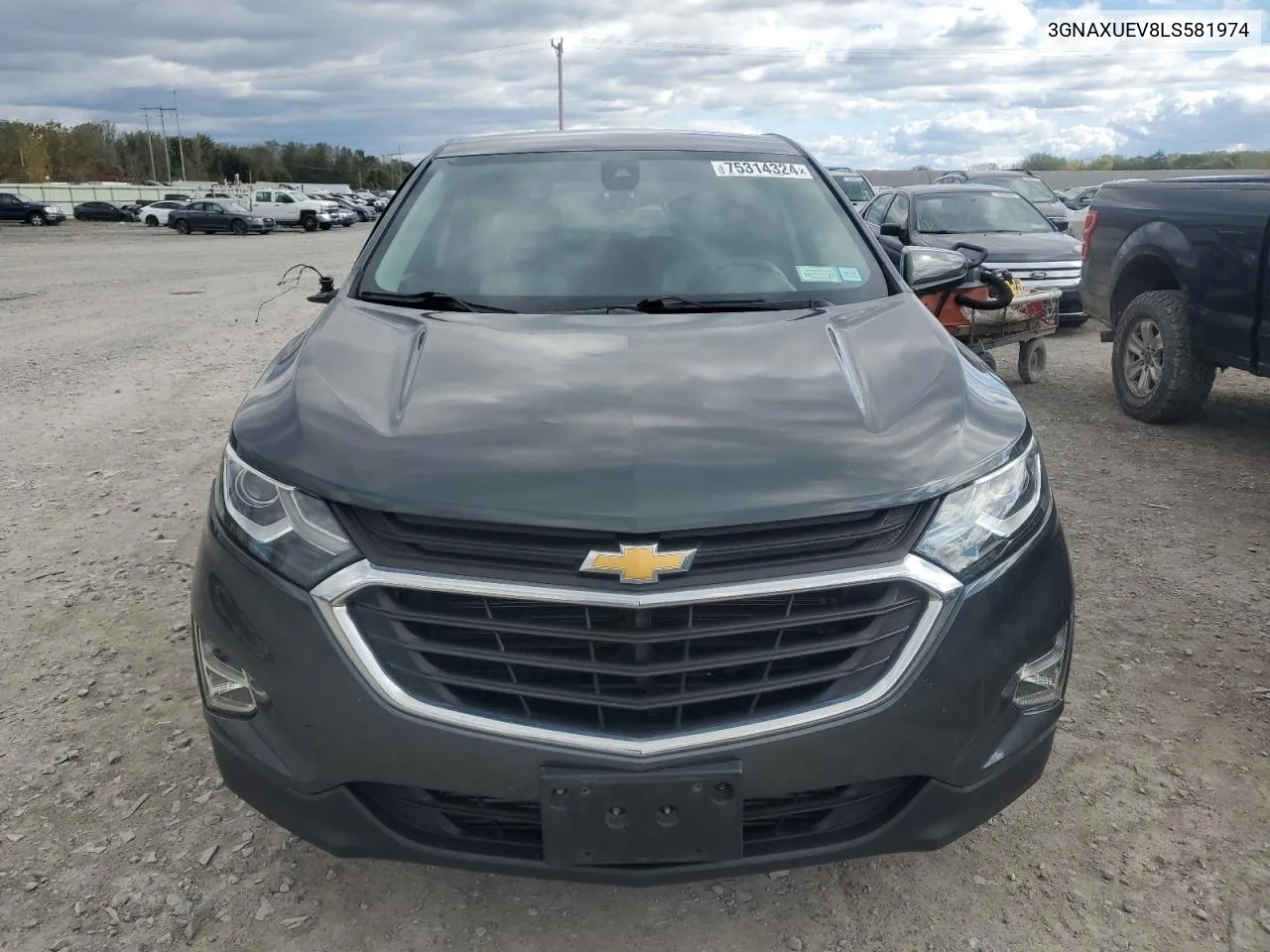 2020 Chevrolet Equinox Lt VIN: 3GNAXUEV8LS581974 Lot: 75314324