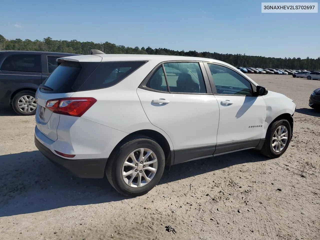 2020 Chevrolet Equinox Ls VIN: 3GNAXHEV2LS702697 Lot: 75407684