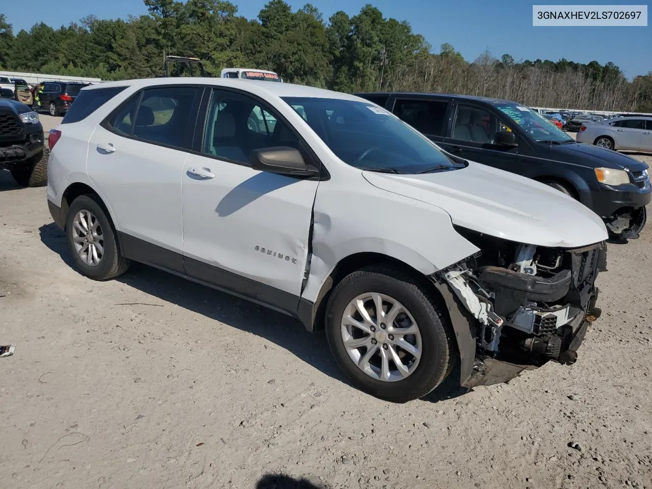 2020 Chevrolet Equinox Ls VIN: 3GNAXHEV2LS702697 Lot: 75407684