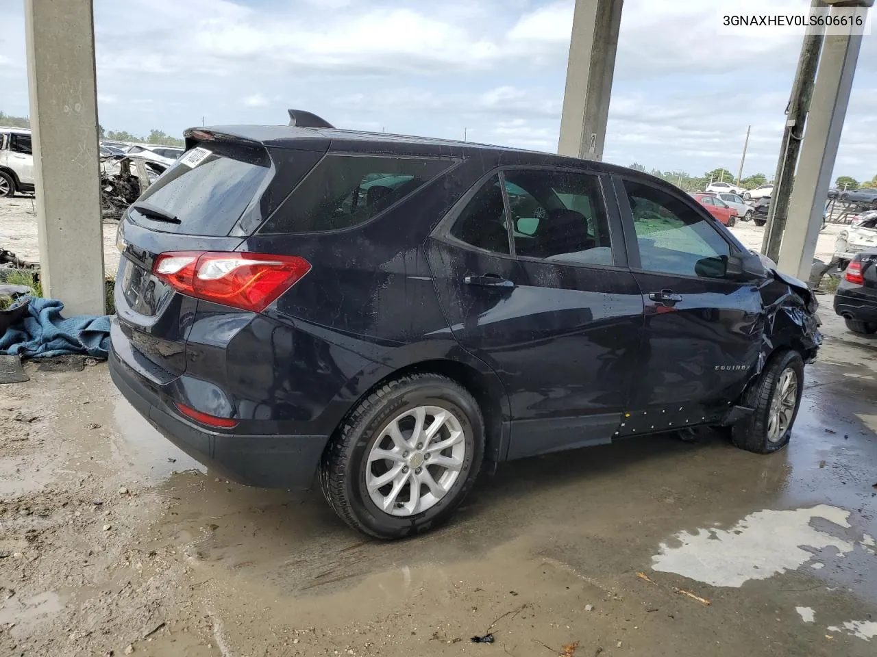 2020 Chevrolet Equinox Ls VIN: 3GNAXHEV0LS606616 Lot: 75488324