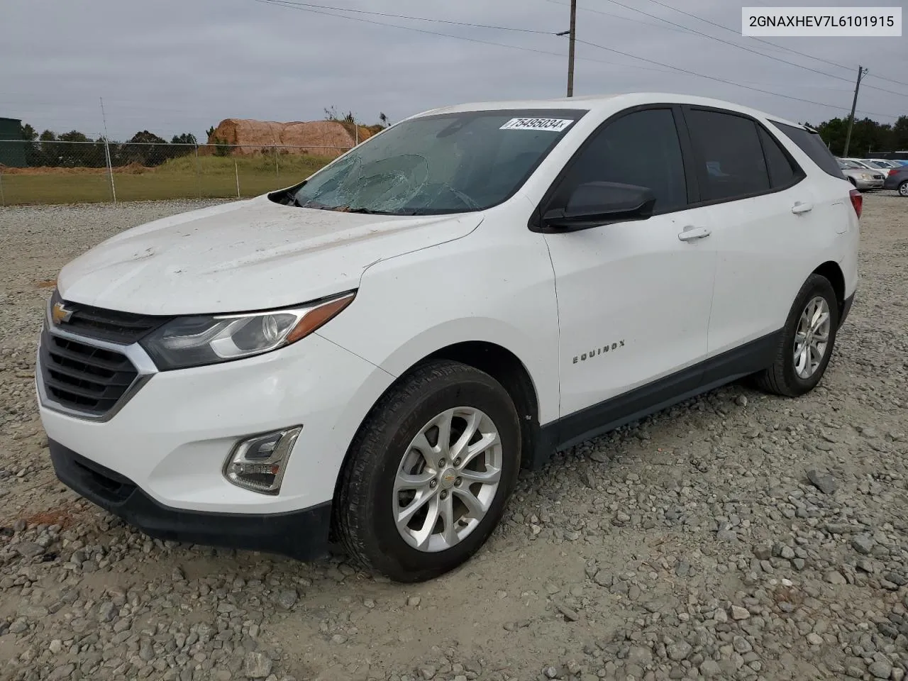 2020 Chevrolet Equinox Ls VIN: 2GNAXHEV7L6101915 Lot: 75495034