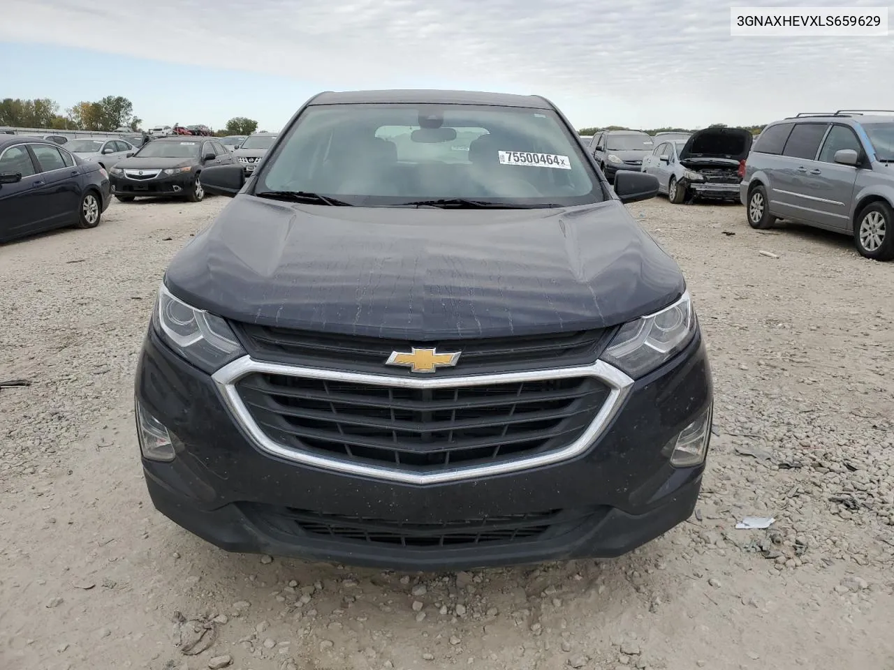 2020 Chevrolet Equinox Ls VIN: 3GNAXHEVXLS659629 Lot: 75500464