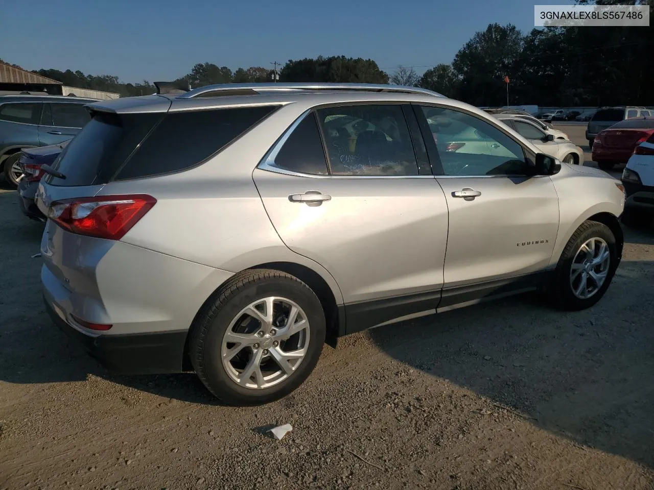 2020 Chevrolet Equinox Lt VIN: 3GNAXLEX8LS567486 Lot: 75539504