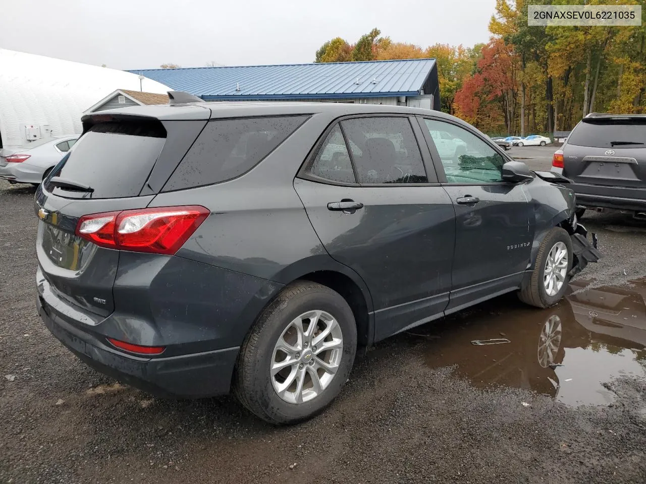 2020 Chevrolet Equinox Ls VIN: 2GNAXSEV0L6221035 Lot: 75587994