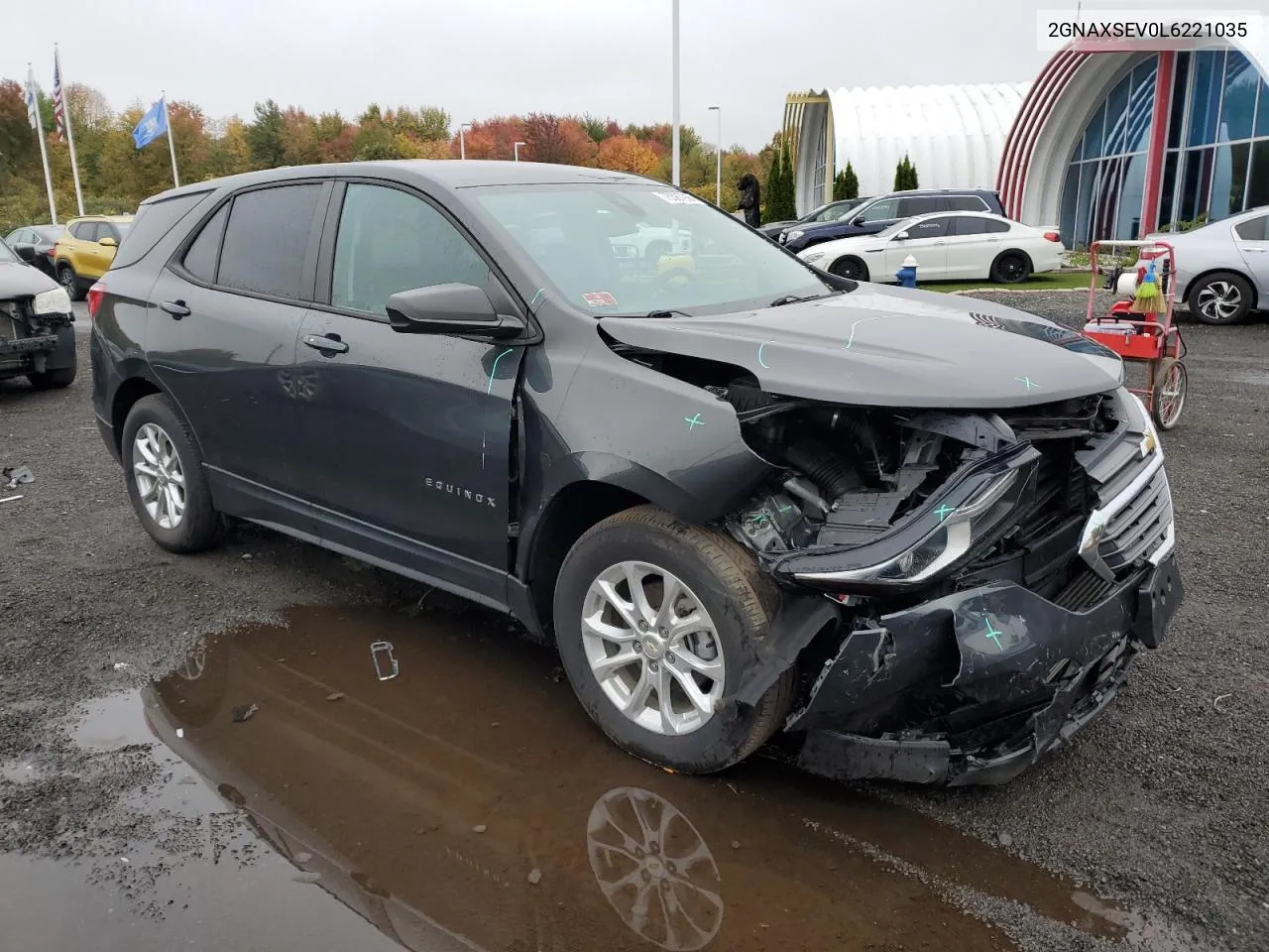 2020 Chevrolet Equinox Ls VIN: 2GNAXSEV0L6221035 Lot: 75587994