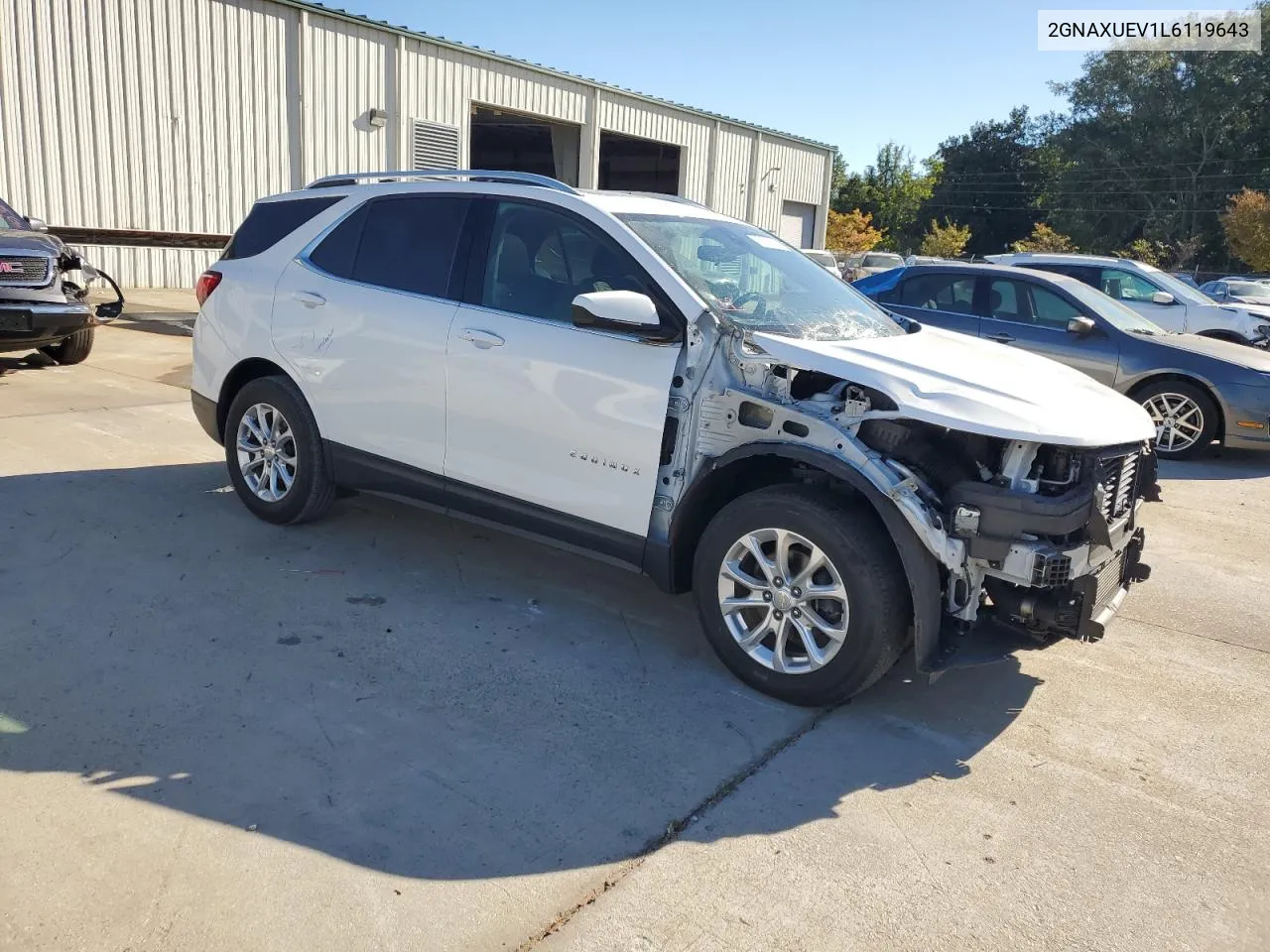 2020 Chevrolet Equinox Lt VIN: 2GNAXUEV1L6119643 Lot: 75593904