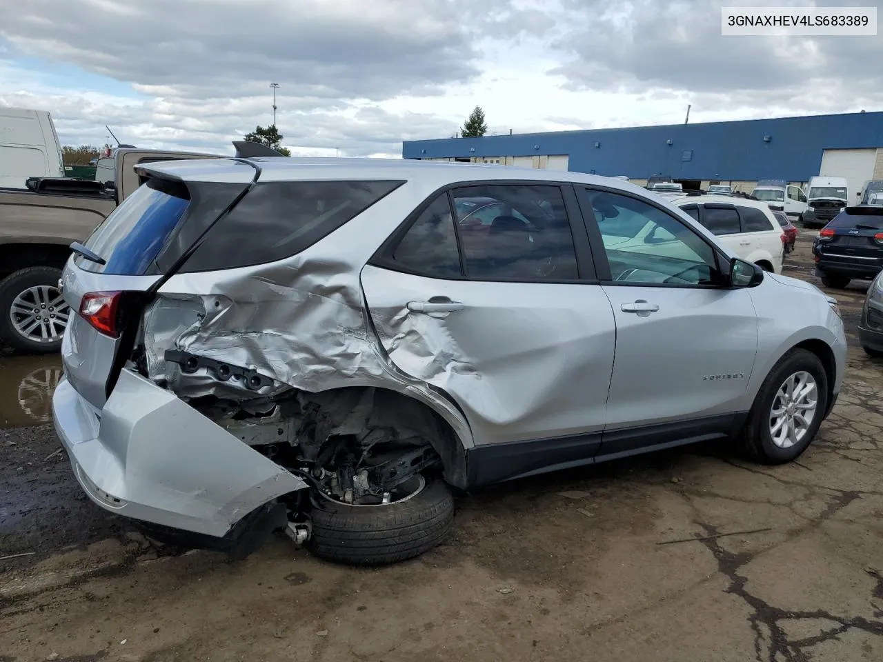 2020 Chevrolet Equinox Ls VIN: 3GNAXHEV4LS683389 Lot: 75661684