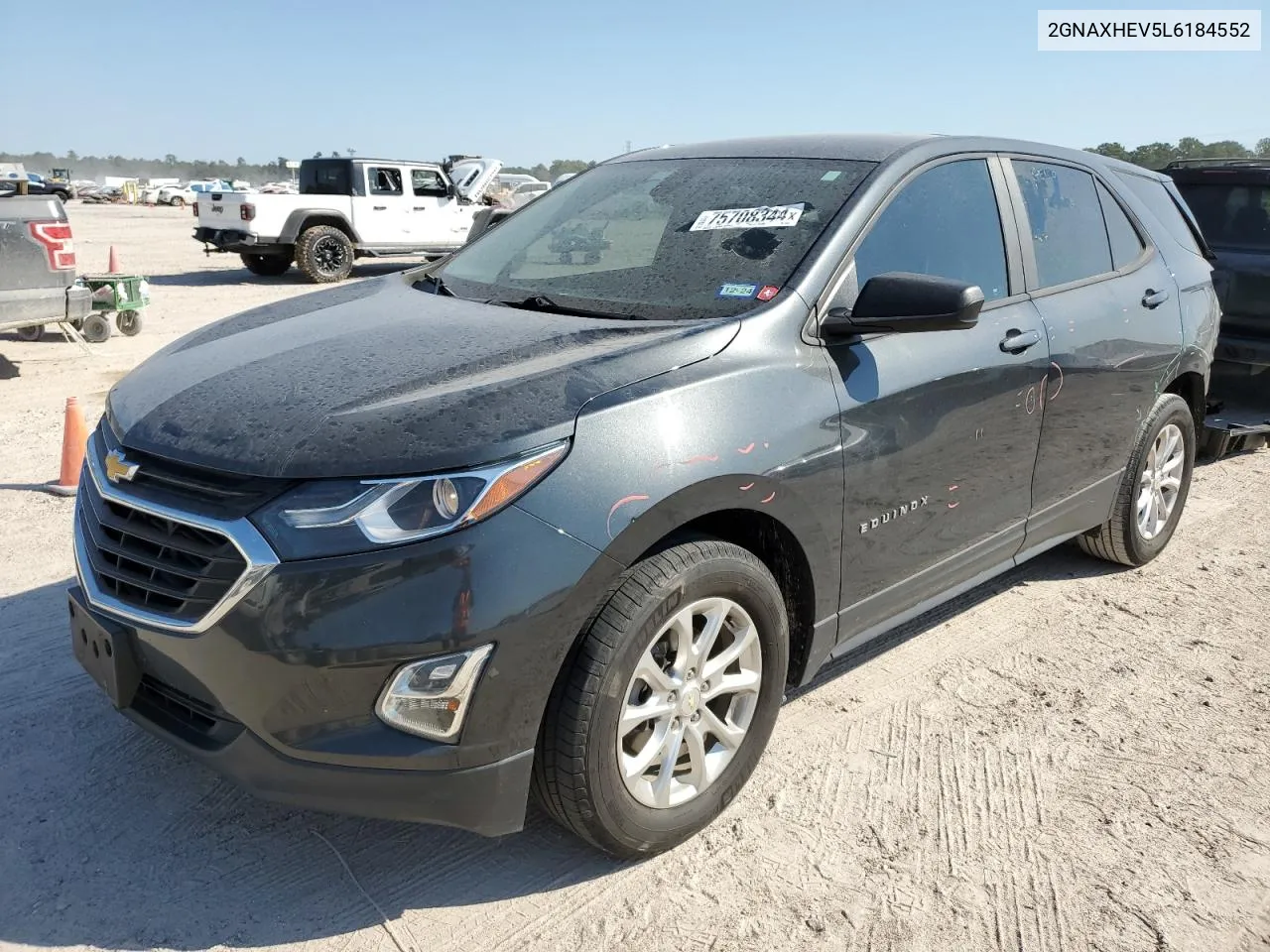 2020 Chevrolet Equinox Ls VIN: 2GNAXHEV5L6184552 Lot: 75708344