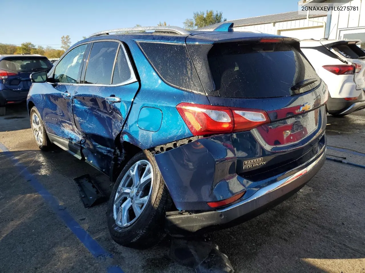 2020 Chevrolet Equinox Premier VIN: 2GNAXXEV1L6275781 Lot: 75722214