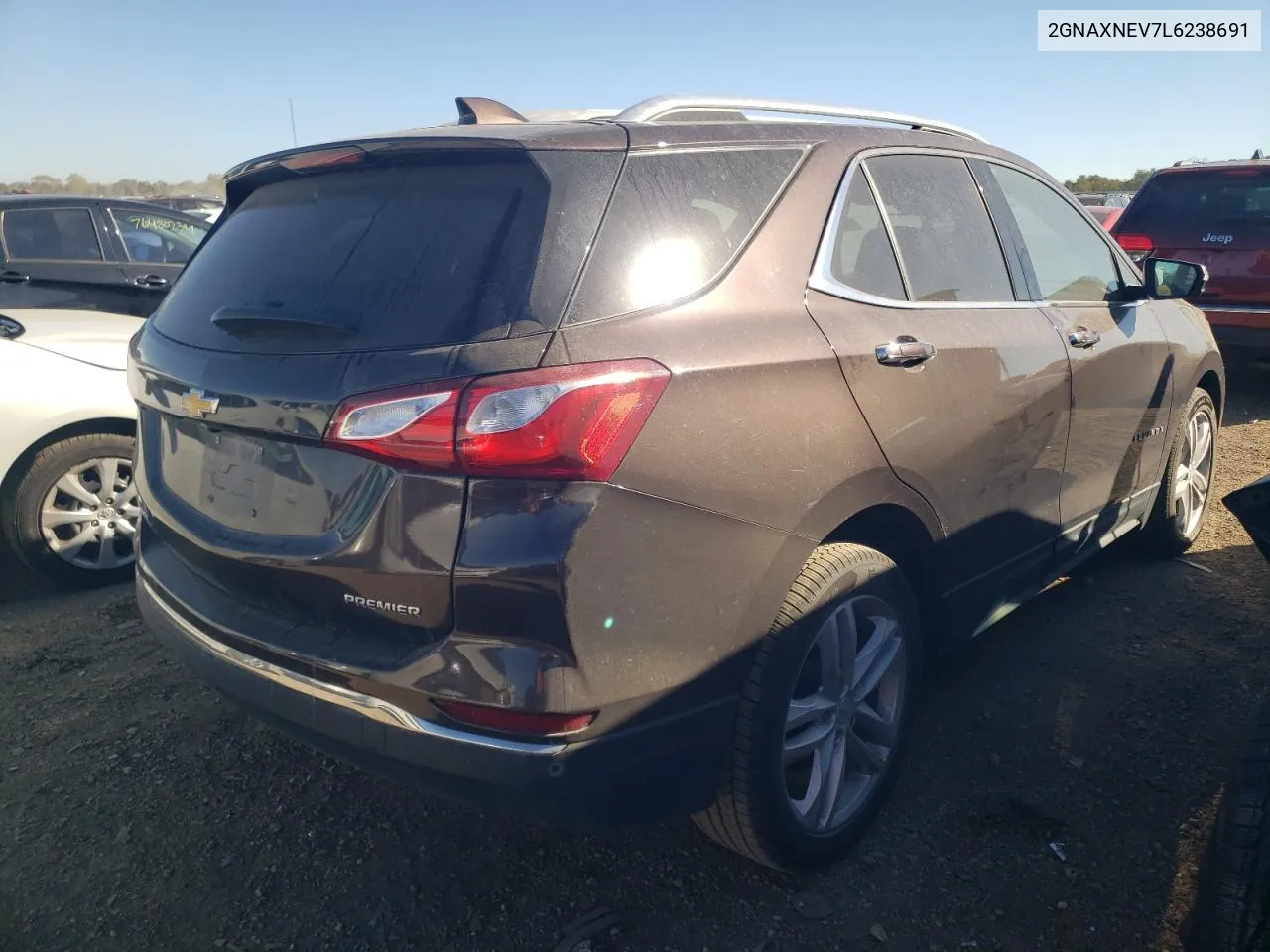 2020 Chevrolet Equinox Premier VIN: 2GNAXNEV7L6238691 Lot: 75728644