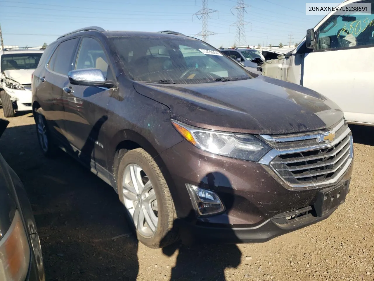 2020 Chevrolet Equinox Premier VIN: 2GNAXNEV7L6238691 Lot: 75728644