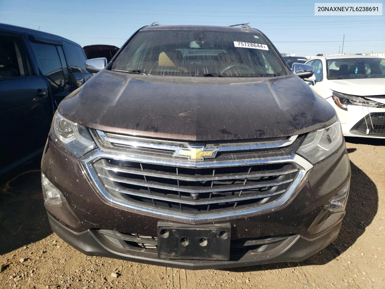 2020 Chevrolet Equinox Premier VIN: 2GNAXNEV7L6238691 Lot: 75728644