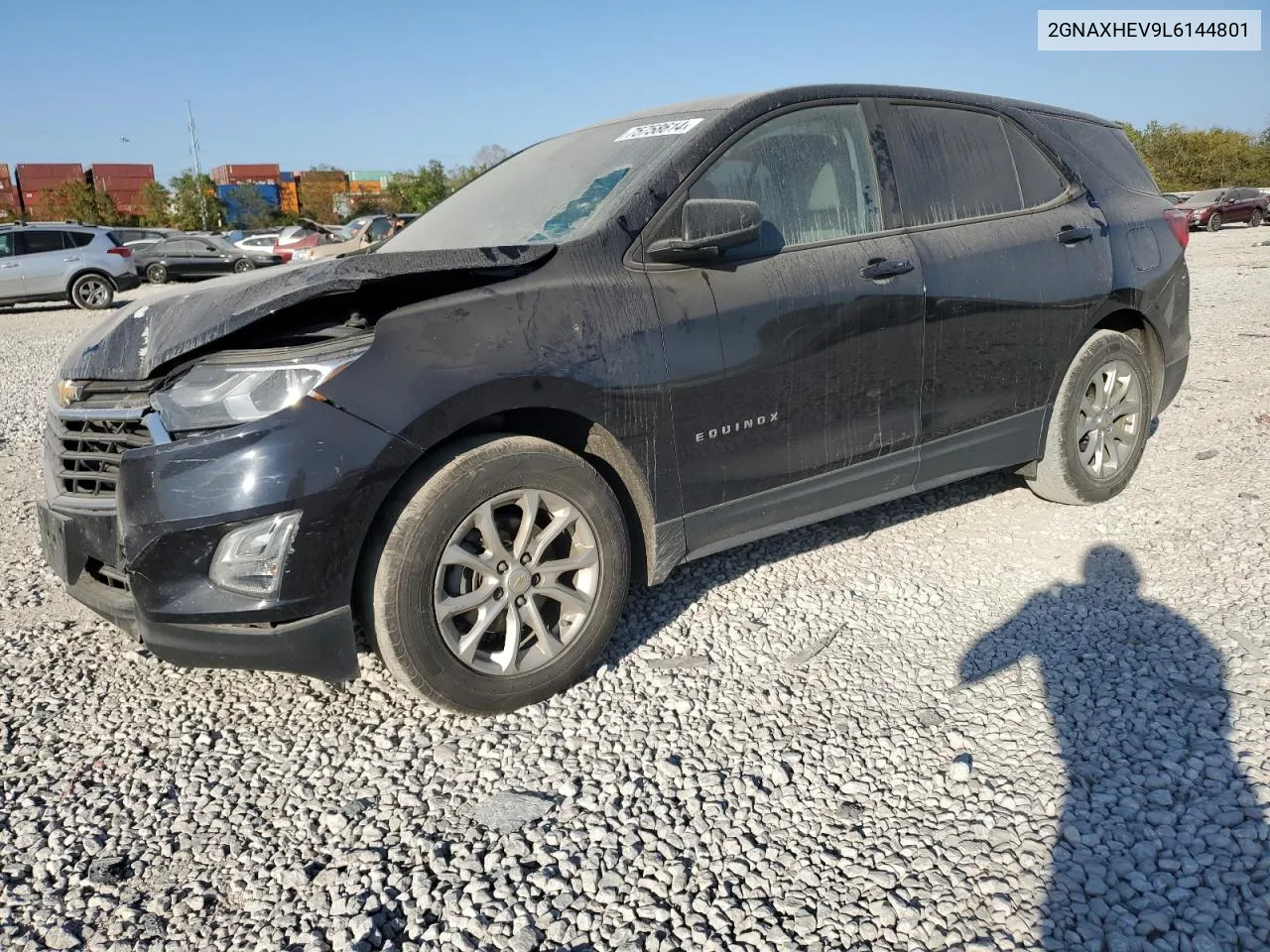 2020 Chevrolet Equinox Ls VIN: 2GNAXHEV9L6144801 Lot: 75758614