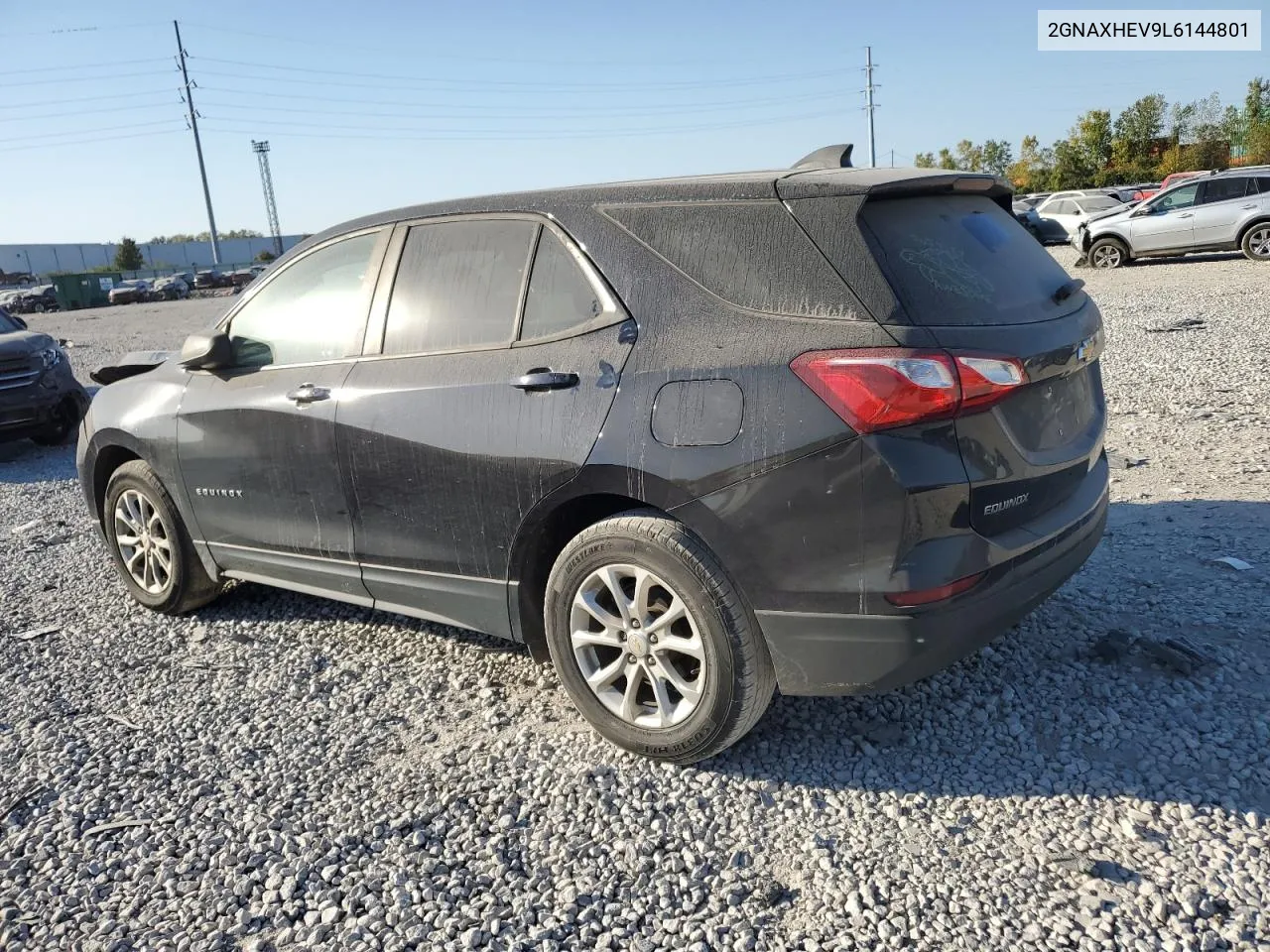 2020 Chevrolet Equinox Ls VIN: 2GNAXHEV9L6144801 Lot: 75758614