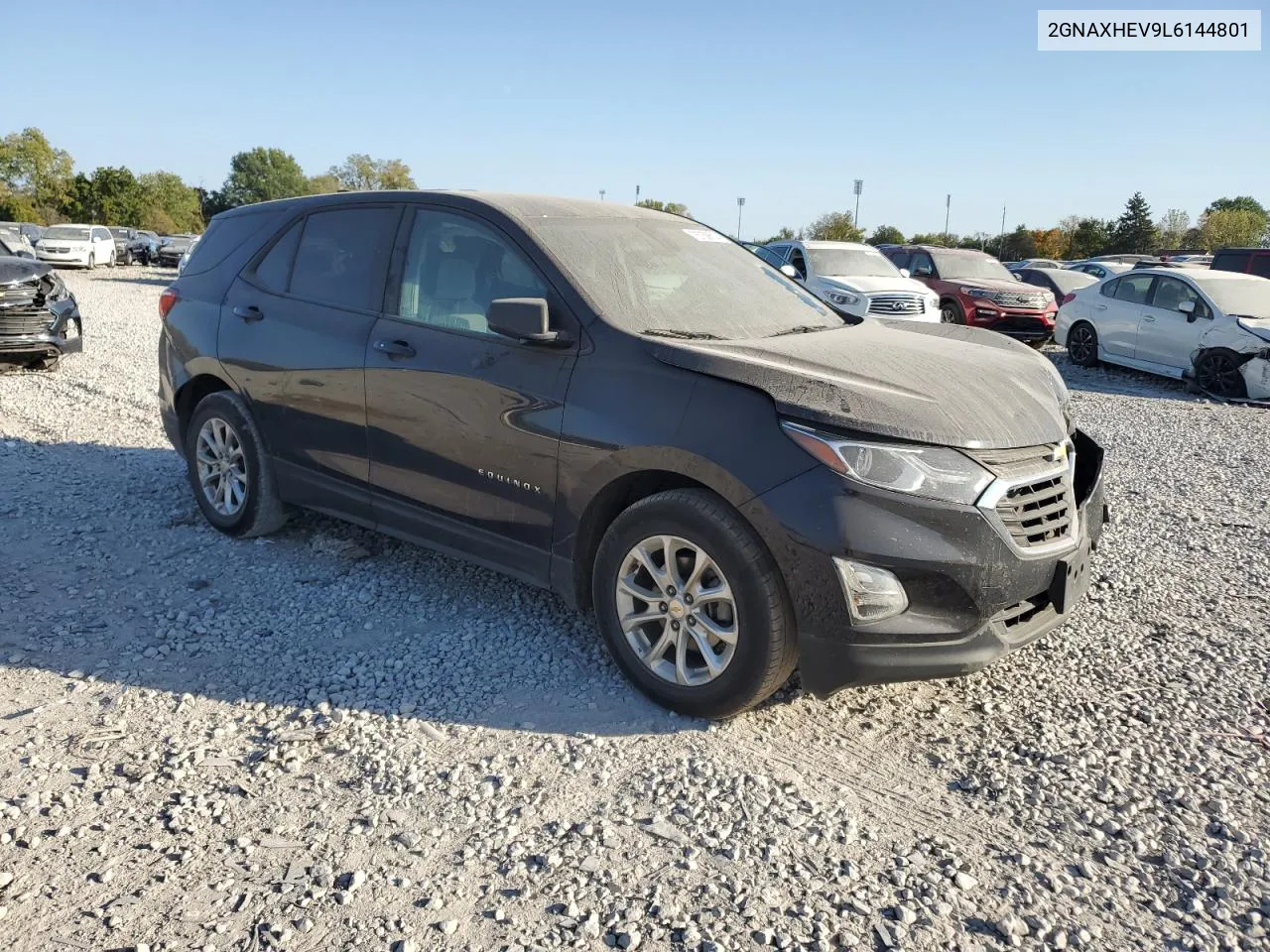 2020 Chevrolet Equinox Ls VIN: 2GNAXHEV9L6144801 Lot: 75758614