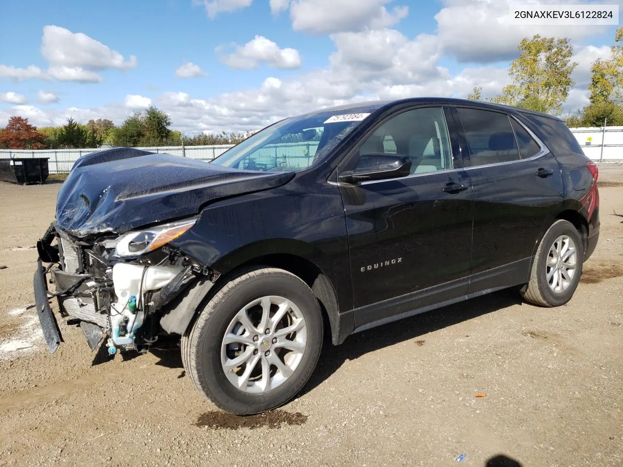 2020 Chevrolet Equinox Lt VIN: 2GNAXKEV3L6122824 Lot: 75792084