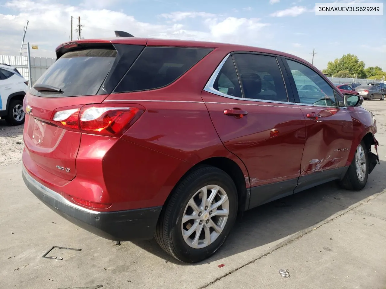 2020 Chevrolet Equinox Lt VIN: 3GNAXUEV3LS629249 Lot: 75883294