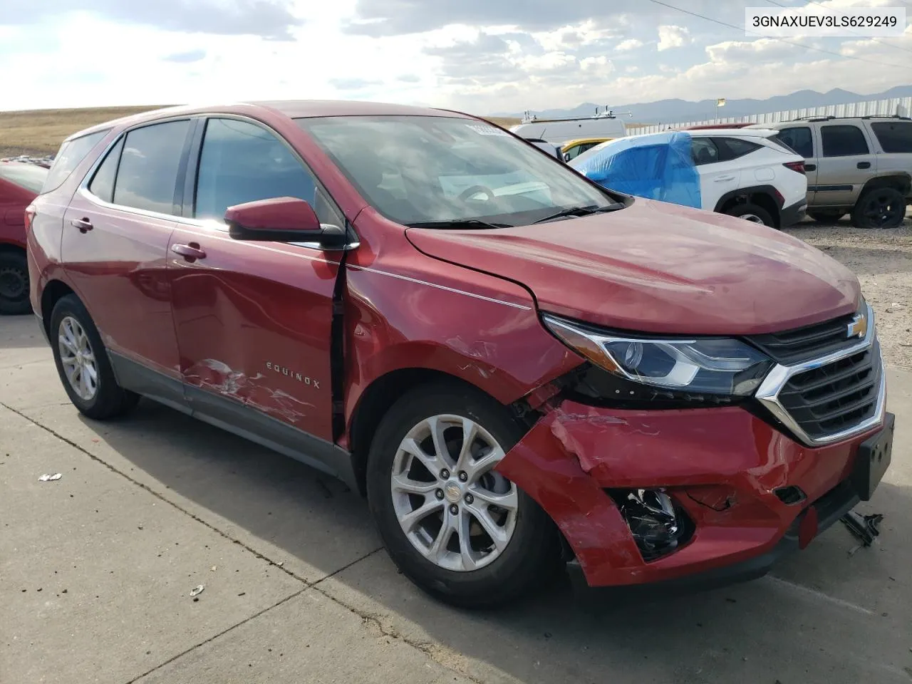 2020 Chevrolet Equinox Lt VIN: 3GNAXUEV3LS629249 Lot: 75883294