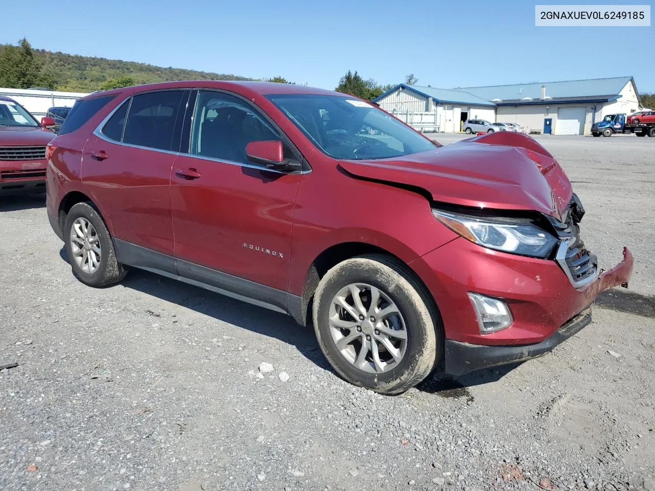 2020 Chevrolet Equinox Lt VIN: 2GNAXUEV0L6249185 Lot: 75914024