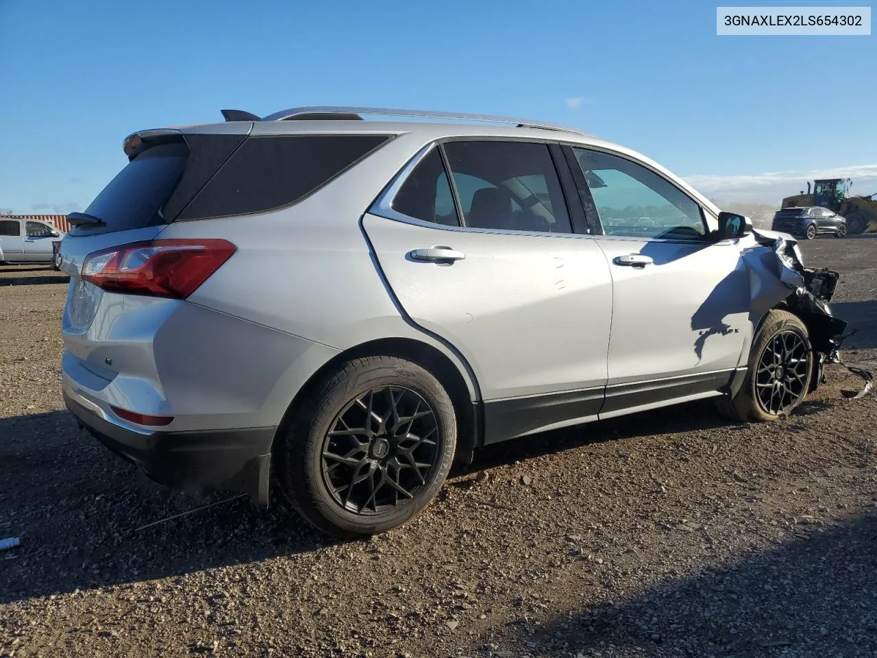 2020 Chevrolet Equinox Lt VIN: 3GNAXLEX2LS654302 Lot: 75921414