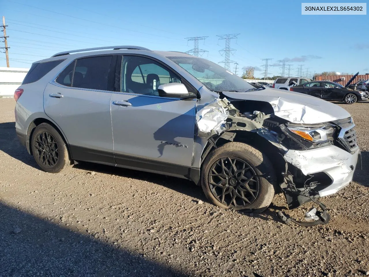 2020 Chevrolet Equinox Lt VIN: 3GNAXLEX2LS654302 Lot: 75921414