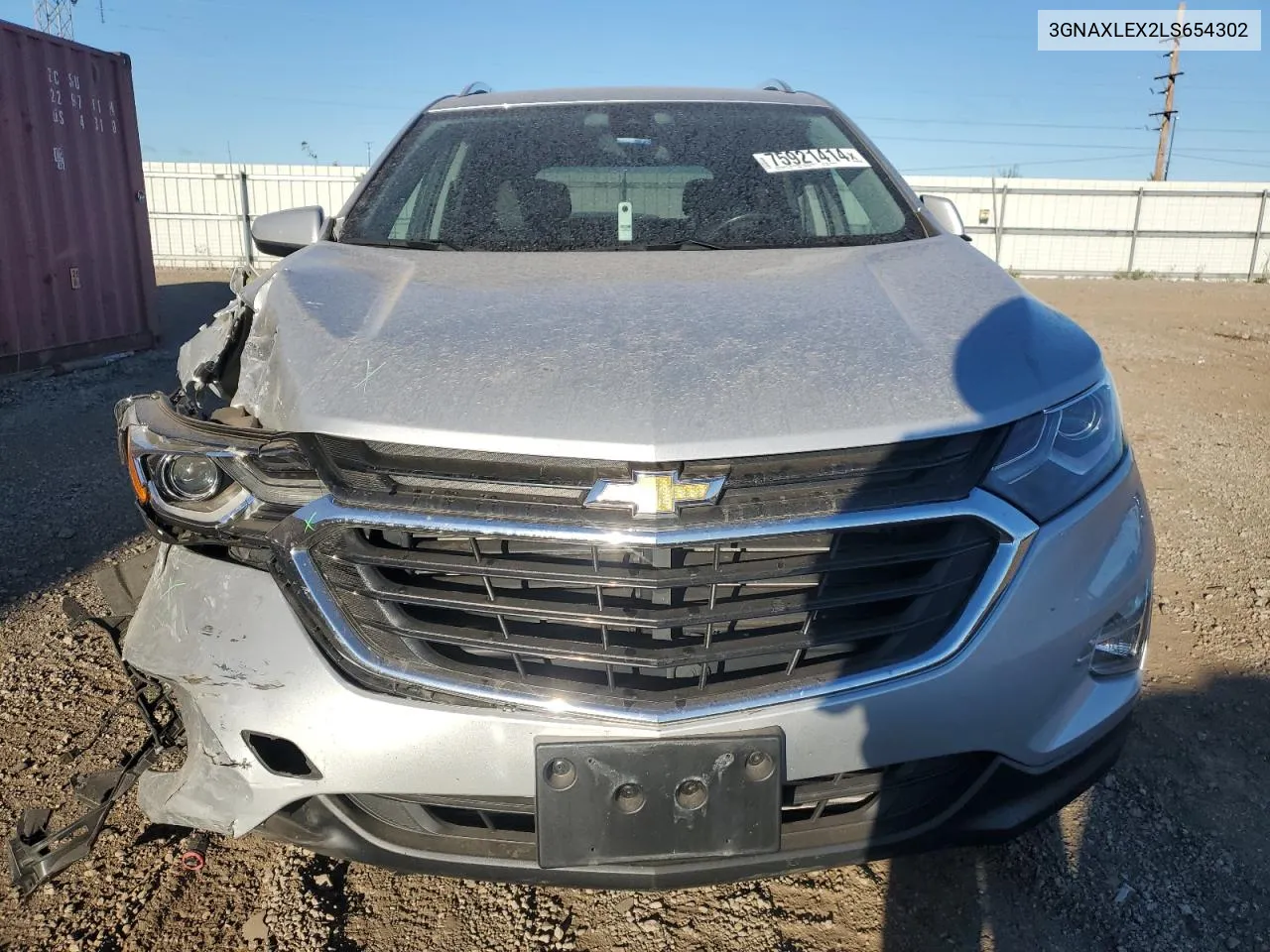 2020 Chevrolet Equinox Lt VIN: 3GNAXLEX2LS654302 Lot: 75921414