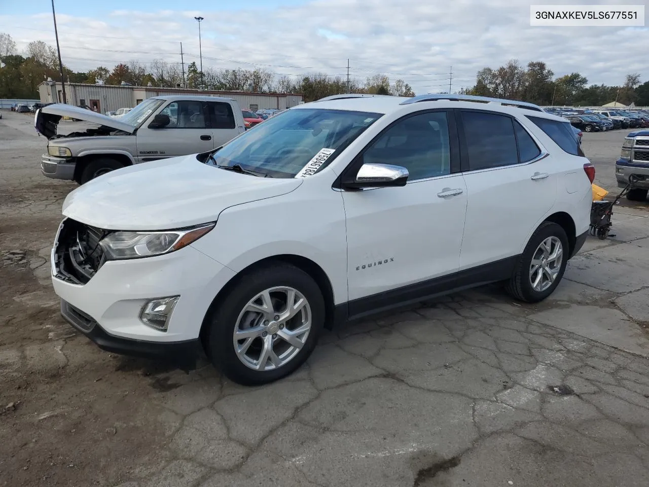 2020 Chevrolet Equinox Lt VIN: 3GNAXKEV5LS677551 Lot: 75946184