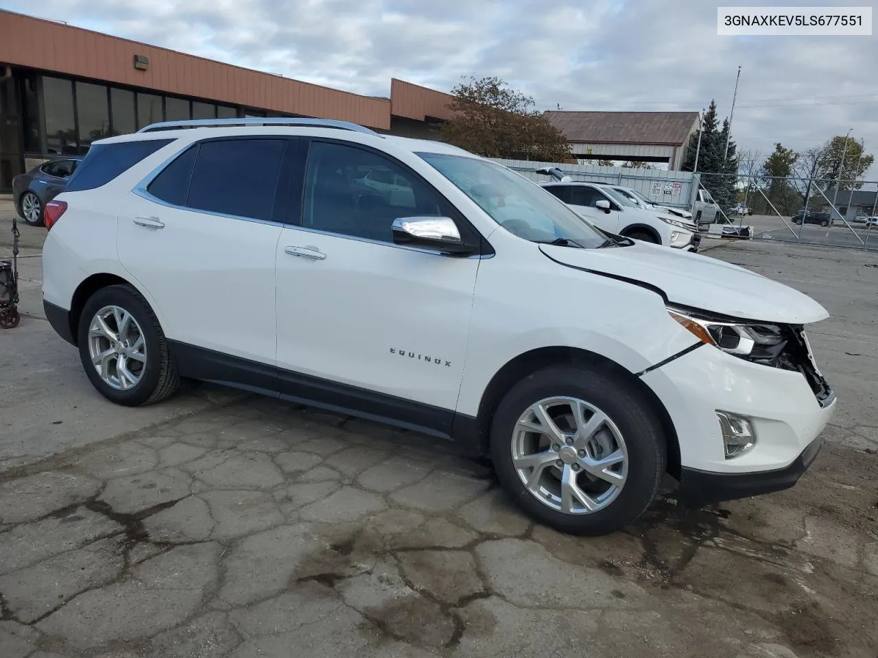 2020 Chevrolet Equinox Lt VIN: 3GNAXKEV5LS677551 Lot: 75946184