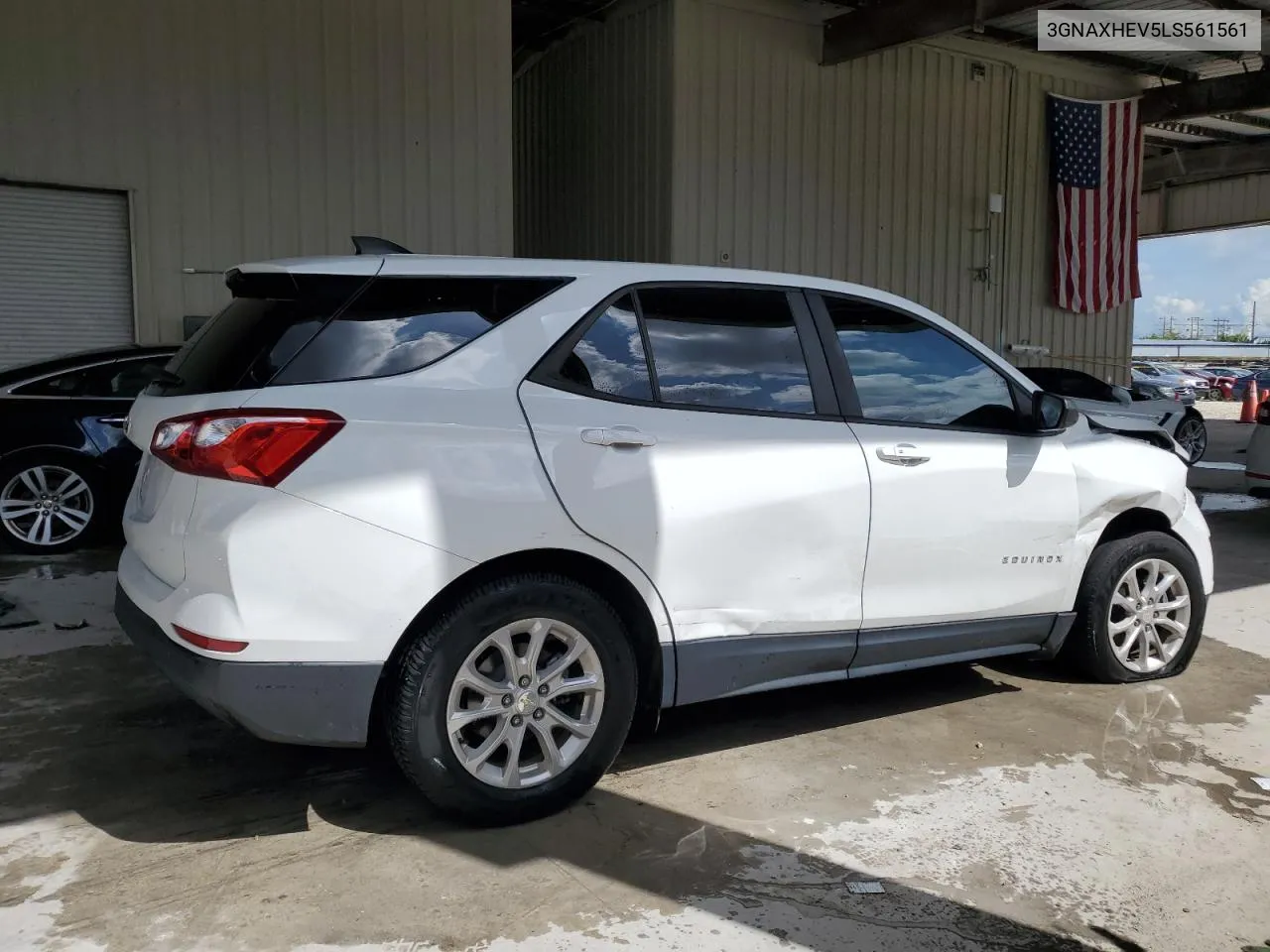 2020 Chevrolet Equinox Ls VIN: 3GNAXHEV5LS561561 Lot: 76033854