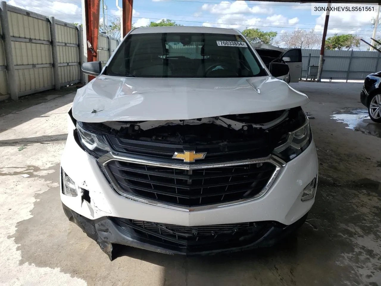 2020 Chevrolet Equinox Ls VIN: 3GNAXHEV5LS561561 Lot: 76033854