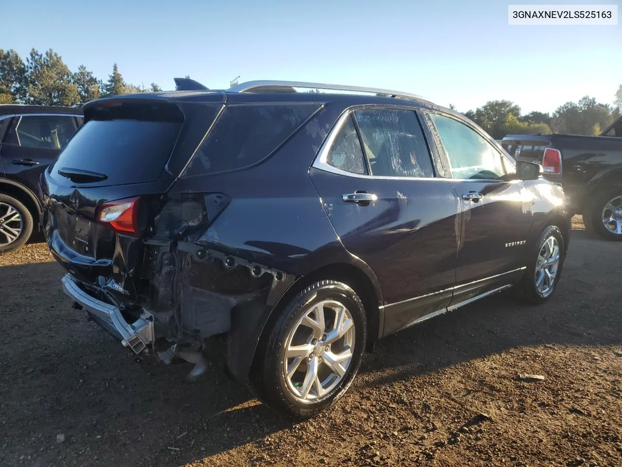 2020 Chevrolet Equinox Premier VIN: 3GNAXNEV2LS525163 Lot: 76051114