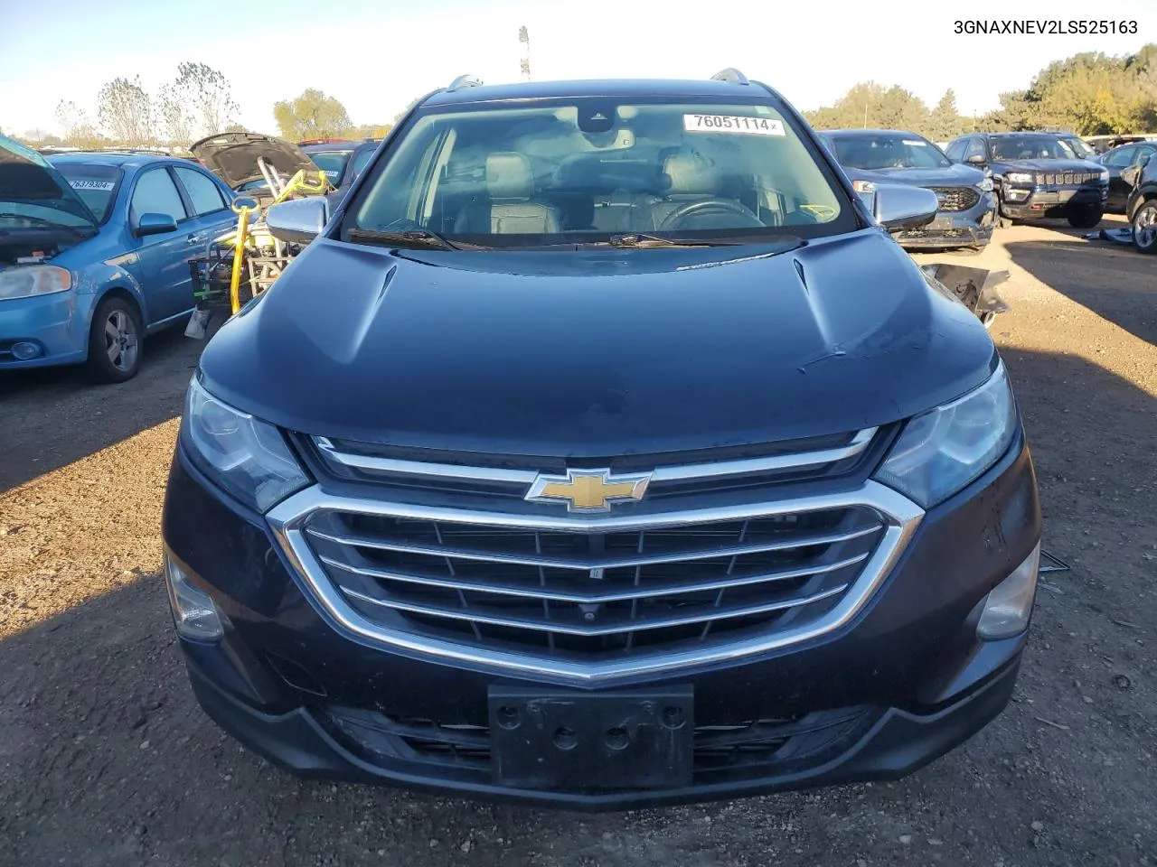 2020 Chevrolet Equinox Premier VIN: 3GNAXNEV2LS525163 Lot: 76051114