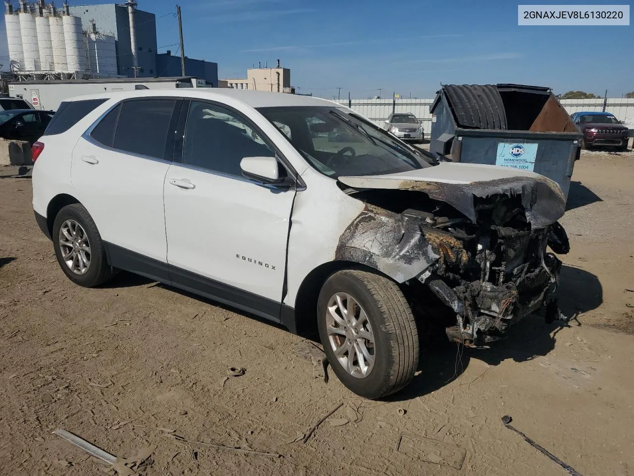 2020 Chevrolet Equinox Lt VIN: 2GNAXJEV8L6130220 Lot: 76120534