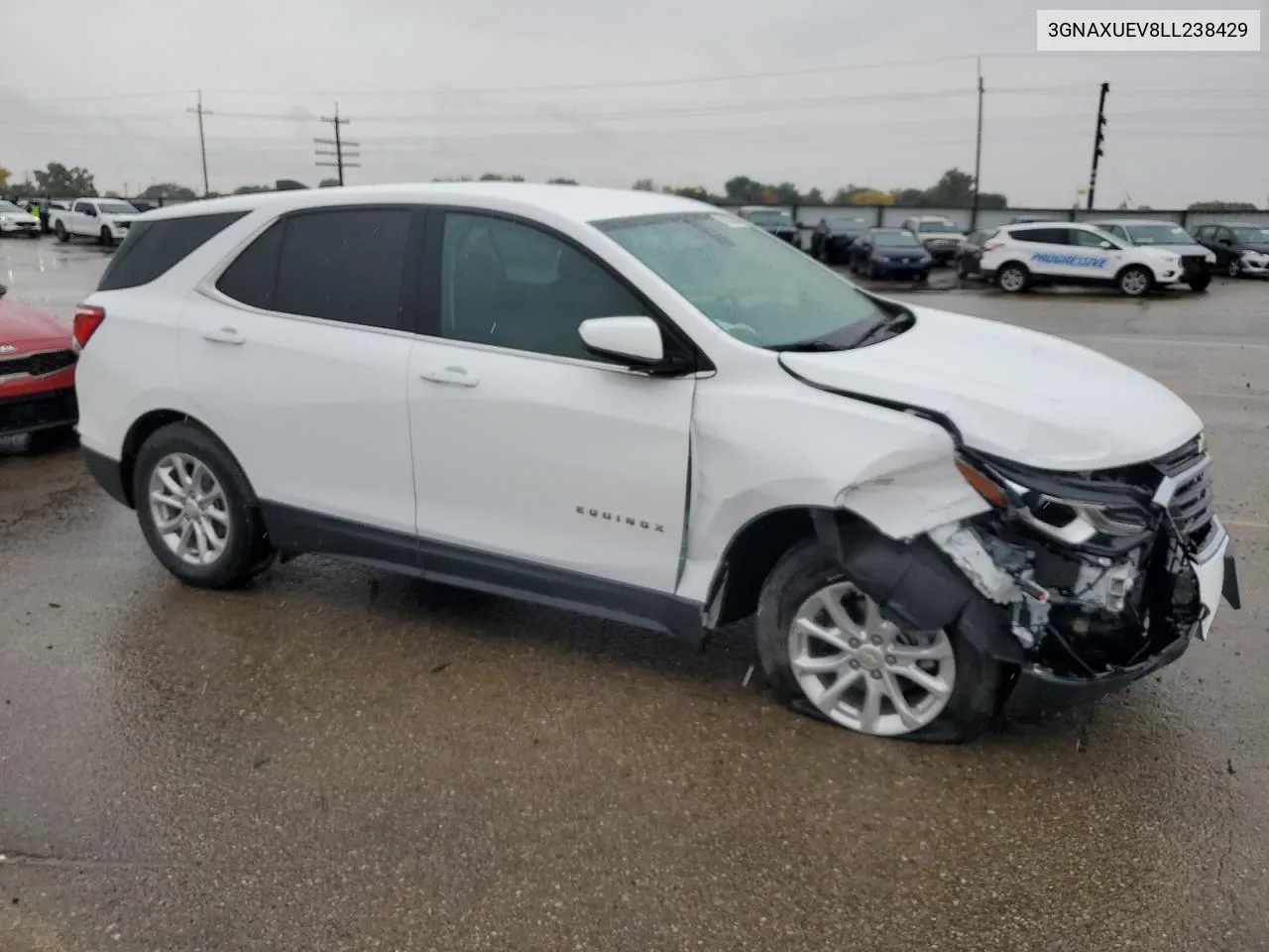 2020 Chevrolet Equinox Lt VIN: 3GNAXUEV8LL238429 Lot: 76128044