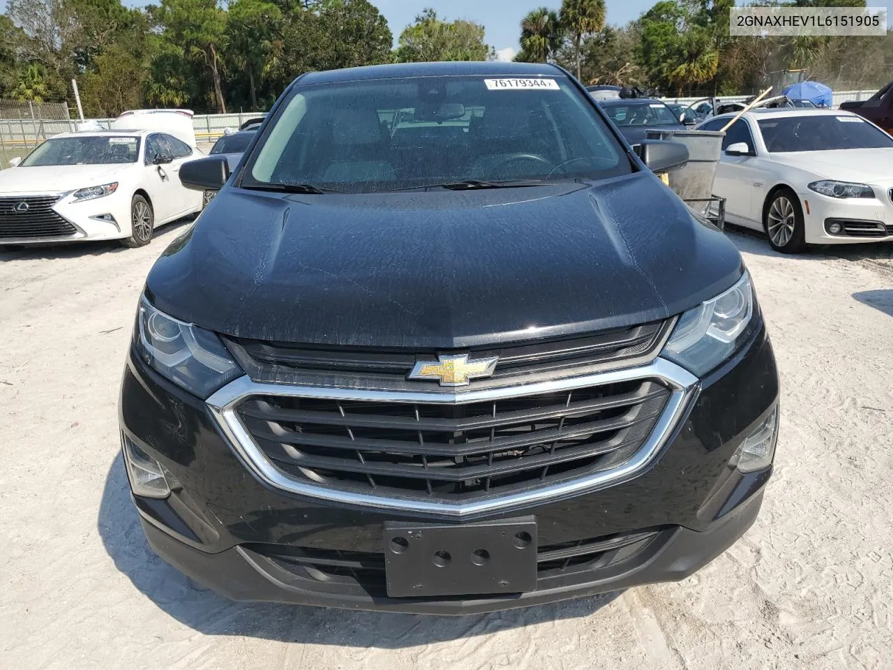 2020 Chevrolet Equinox Ls VIN: 2GNAXHEV1L6151905 Lot: 76179344