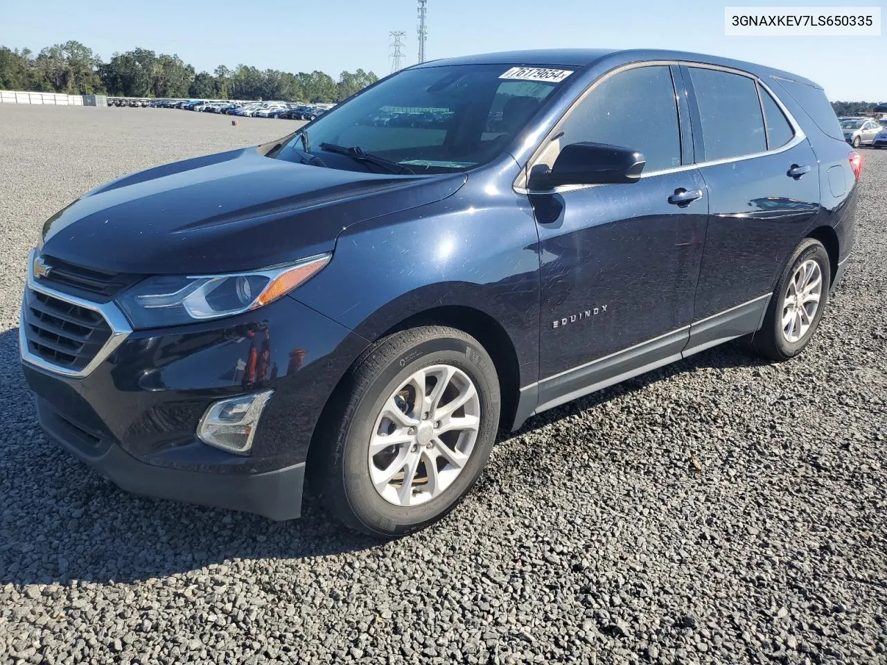 2020 Chevrolet Equinox Lt VIN: 3GNAXKEV7LS650335 Lot: 76179654