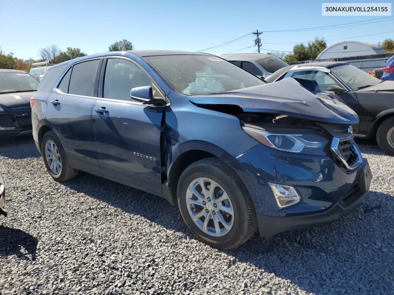 2020 Chevrolet Equinox Lt VIN: 3GNAXUEV0LL254155 Lot: 76190004