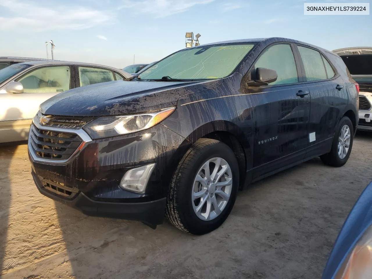 2020 Chevrolet Equinox Ls VIN: 3GNAXHEV1LS739224 Lot: 76237044