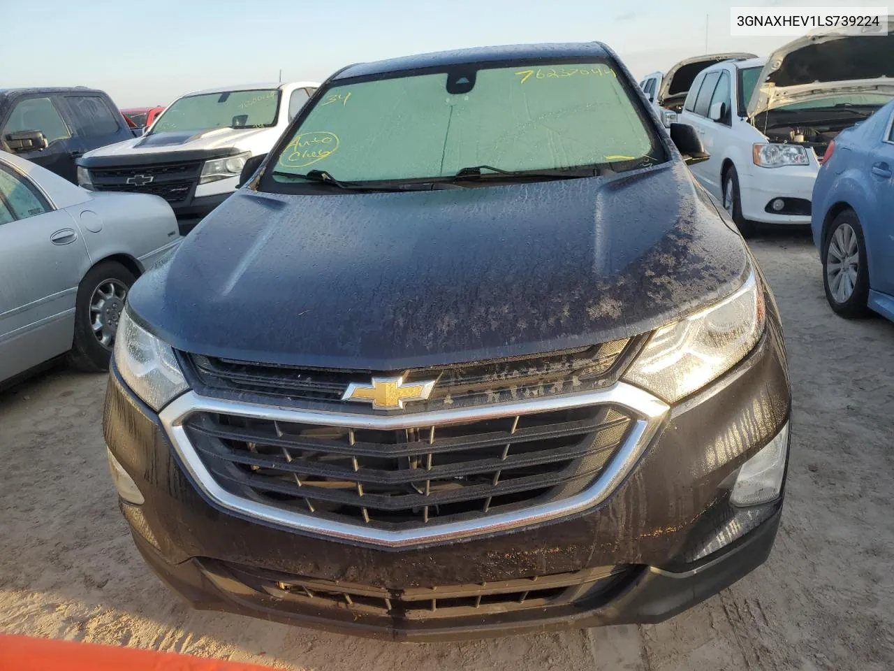 2020 Chevrolet Equinox Ls VIN: 3GNAXHEV1LS739224 Lot: 76237044