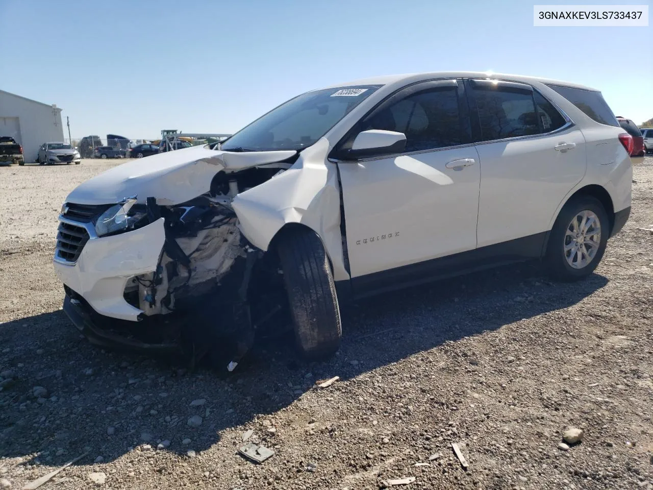 2020 Chevrolet Equinox Lt VIN: 3GNAXKEV3LS733437 Lot: 76238694