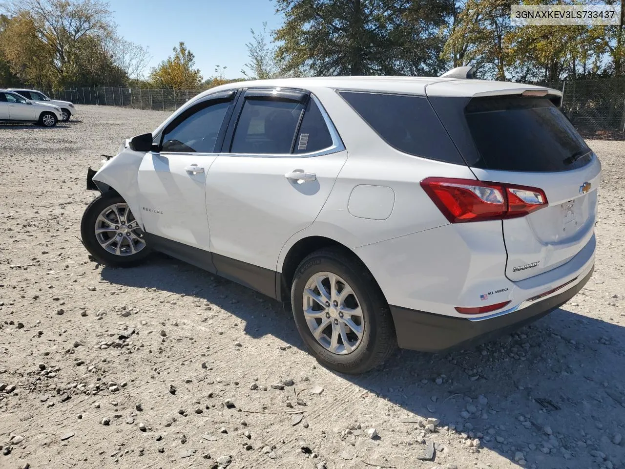 2020 Chevrolet Equinox Lt VIN: 3GNAXKEV3LS733437 Lot: 76238694