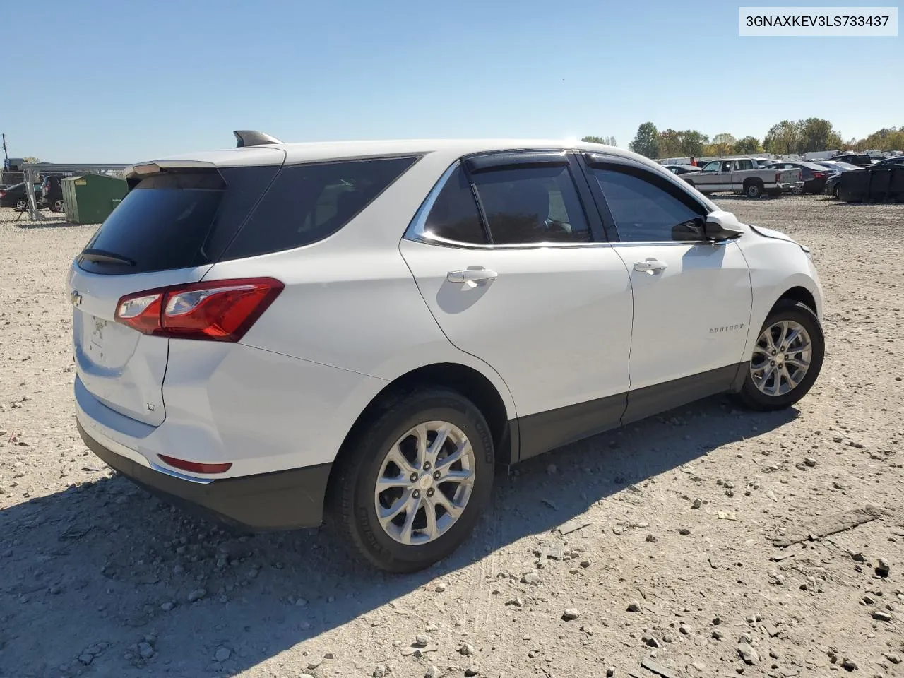 2020 Chevrolet Equinox Lt VIN: 3GNAXKEV3LS733437 Lot: 76238694